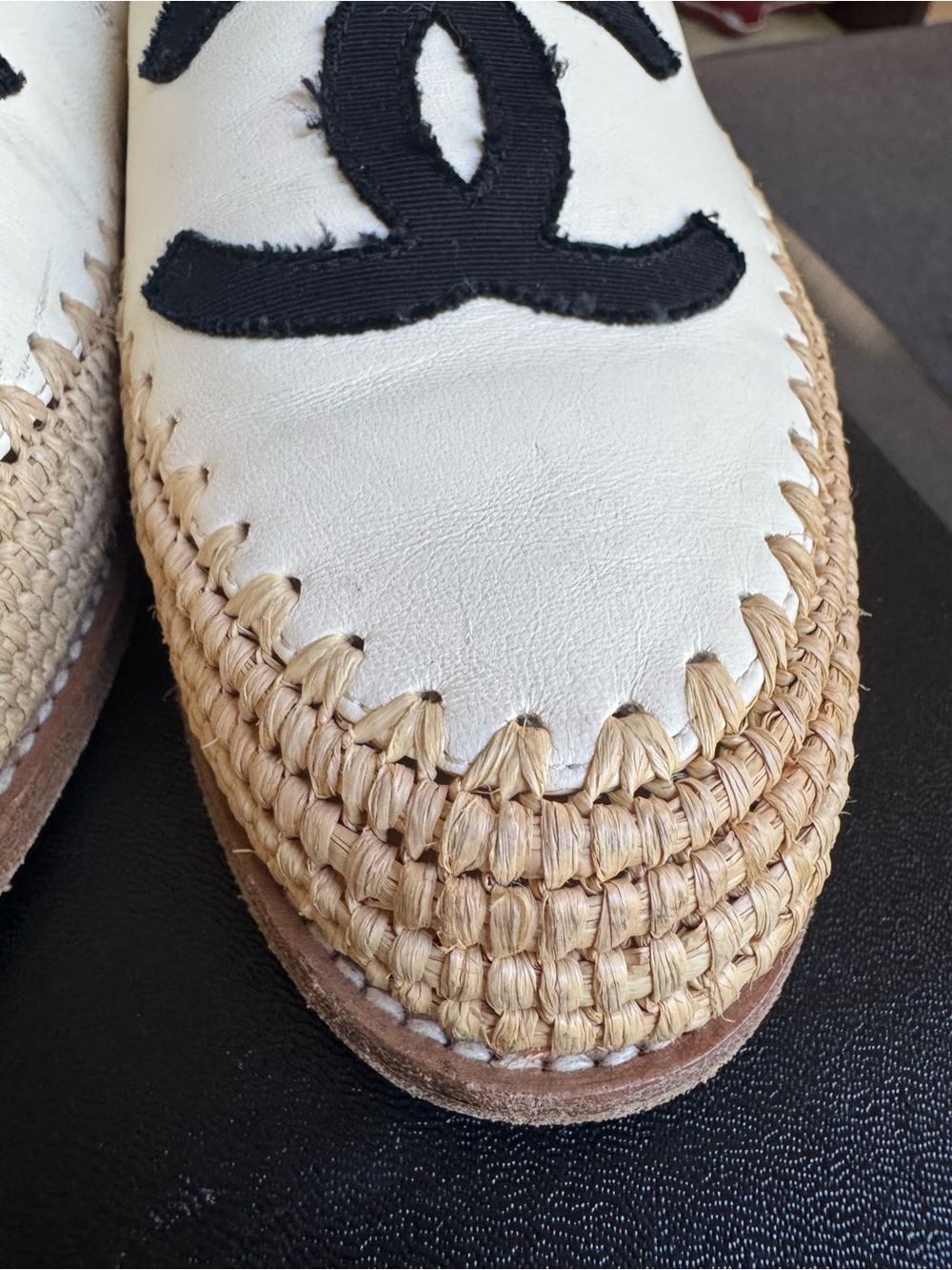 CHANEL CC Raffia Espadrilles - Picture 3 of 12